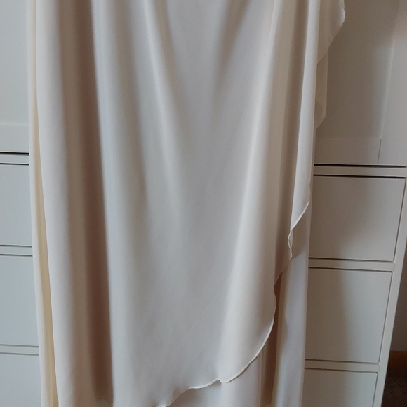 Beautiful mother of bride dress wedding size 14w Champagne color - Picture 6 of 9
